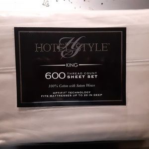 Hotel Style King Sheets 600 Thread Count Set